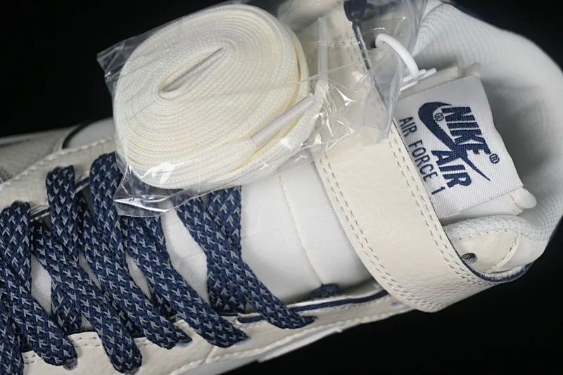 All categories Nk Air Force 1 Air Force series Nk Air Force 1 Mid Air Force mid-top Nk Air Force 1'07 Mid dark blue pearlescent small hook Air Force One mid-top casual sneakers SG2356-801